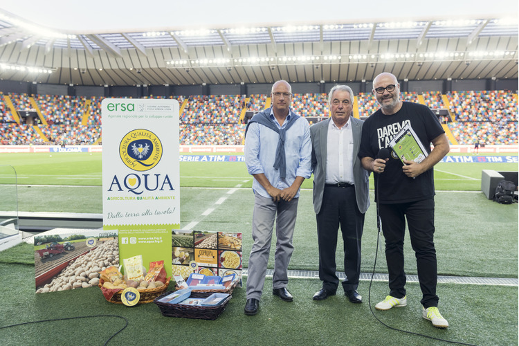 I prodotti del marchio AQUA allo Stadio Friuli